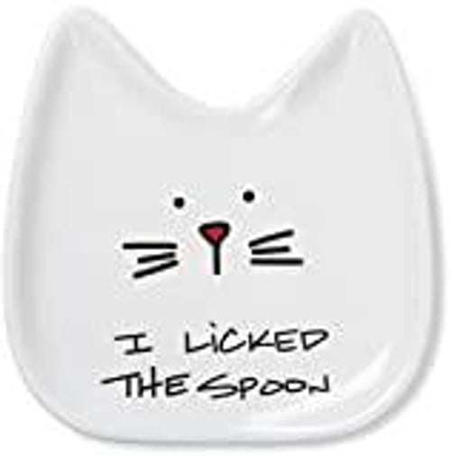 cat shaped spoon rest, cat spoon rest, ceramic spoon rest, decorative spoon rest, funny spoon rest, spoon dish, spoon rest for ceramic, spoon rest for stove, unique spoon rests