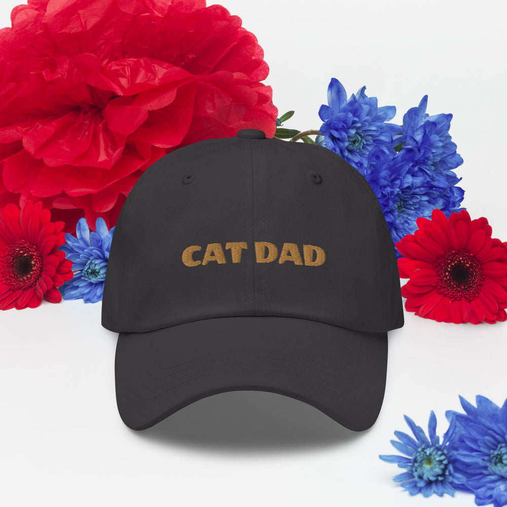 Cat Dad Embroidered Hat